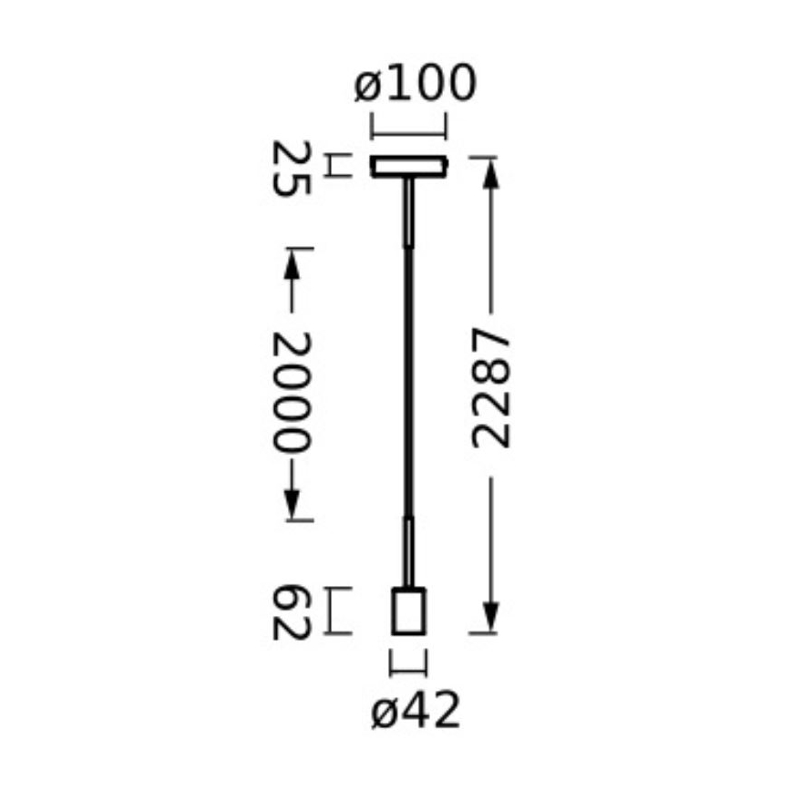 Ledvance - Lühter PENDULUM NEEDLE 1xE27/15W/230V