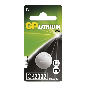 Liitium nööppatarei CR2032 GP LITHIUM 3V/220 mAh