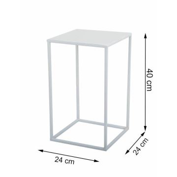 Lillealus 40x24 cm valge