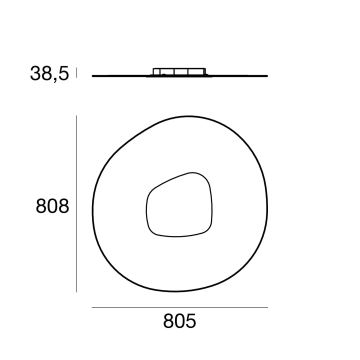 Linea Light 90347 - LED Laevalgusti ANTIGUA LED/46W/230V 80,8 cm CRI 90 valge