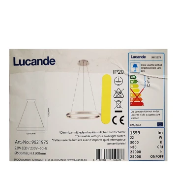 Lucande - LED Hämardatav lühter LYANI LED/20,5W/230V