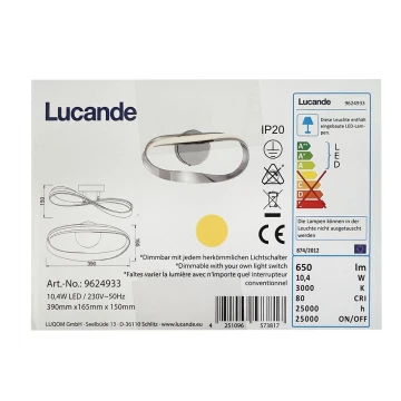 Lucande - LED Seinavalgusti XALIA LED/10,4W/230V