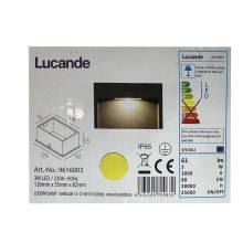 Lucande - LED Sisseehitatud välivalgusti MITJA LED/3W/230V IP65