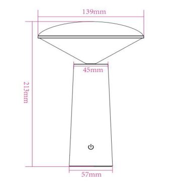 Lucide 02807/04/31 - LED Hämardatav puutetundlik välilamp JIVE LED/3W/5V 3000/4750/6500K IP44 valge