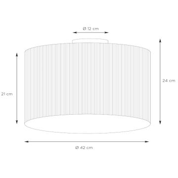 Lucide 03129/42/30 - Laevalgusti MAGIUS 1xE27/40W/230V bambus