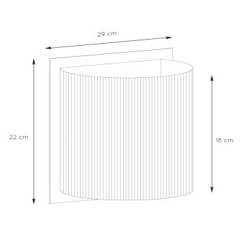 Lucide 03229/01/30 - Seinavalgusti MAGIUS 1xE27/40W/230V bambus