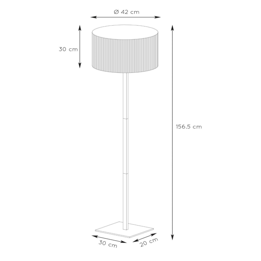 Lucide 03729/81/30 - Põrandalamp MAGIUS 1xE27/40W/230V bambus