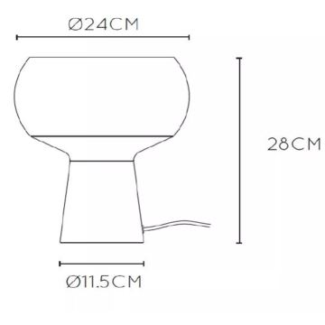 Lucide 05540/01/33 - Laualamp FARRIS 1xE27/25W/230V roheline