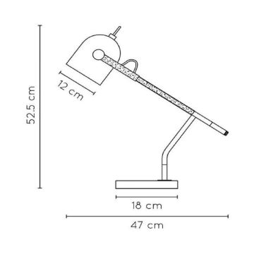 Lucide 05627/01/30 - Laualamp WAYLON 1xE27/25W/230V must