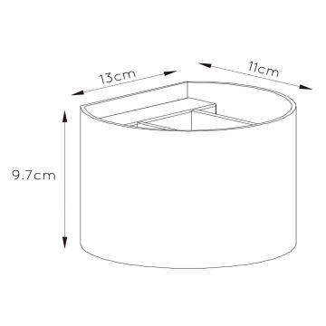 Lucide 09218/04/02 - LED Hämardatav seinavalgusti XIO 1xG9/4W/230V kuldne