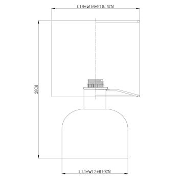 Lucide 10516/01/44 - Laualamp WOOLLY 1xE14/40W/230V oranž