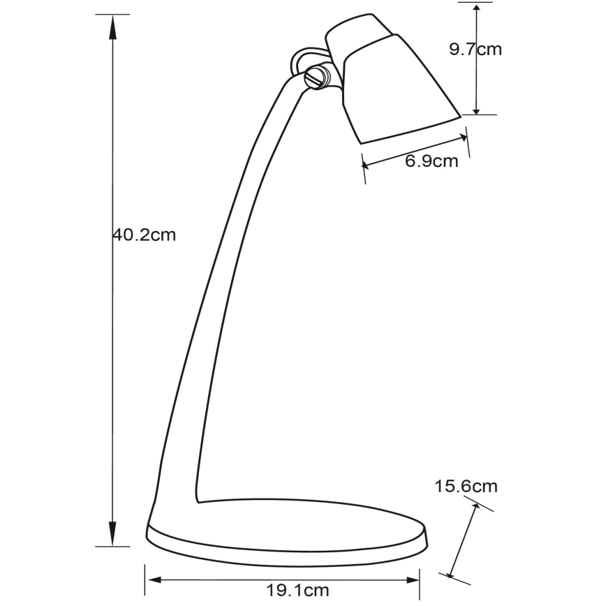 Lucide 18660/05/02 - LED Laualamp LUDO LED/4,5W/230V must/kuldne