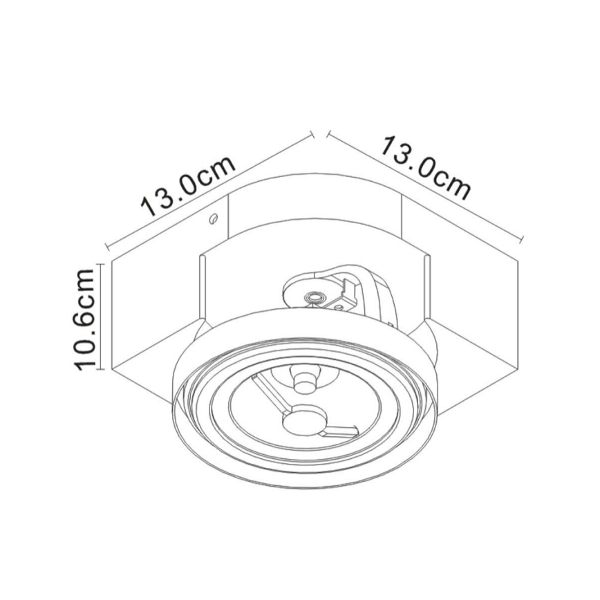 Lucide 22960/10/31 - LED-kohtvalgusti VERSUM AR111 LED/10W/230V valge