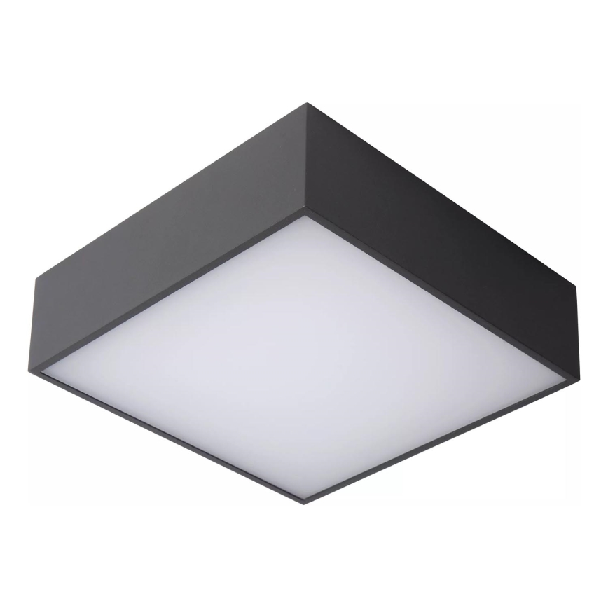 Lucide 27816/10/29 - LED Laevalgusti vannituppa ROXANE LED/12W/230V 24x24 cm IP54 must