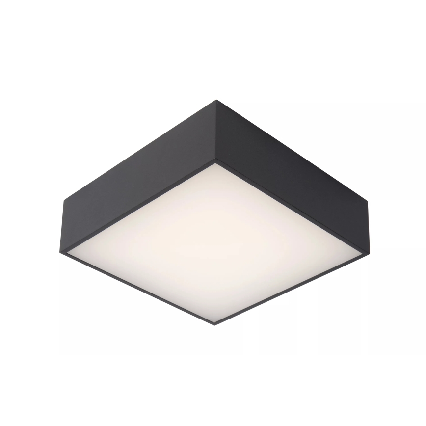 Lucide 27816/10/29 - LED Laevalgusti vannituppa ROXANE LED/12W/230V 24x24 cm IP54 must