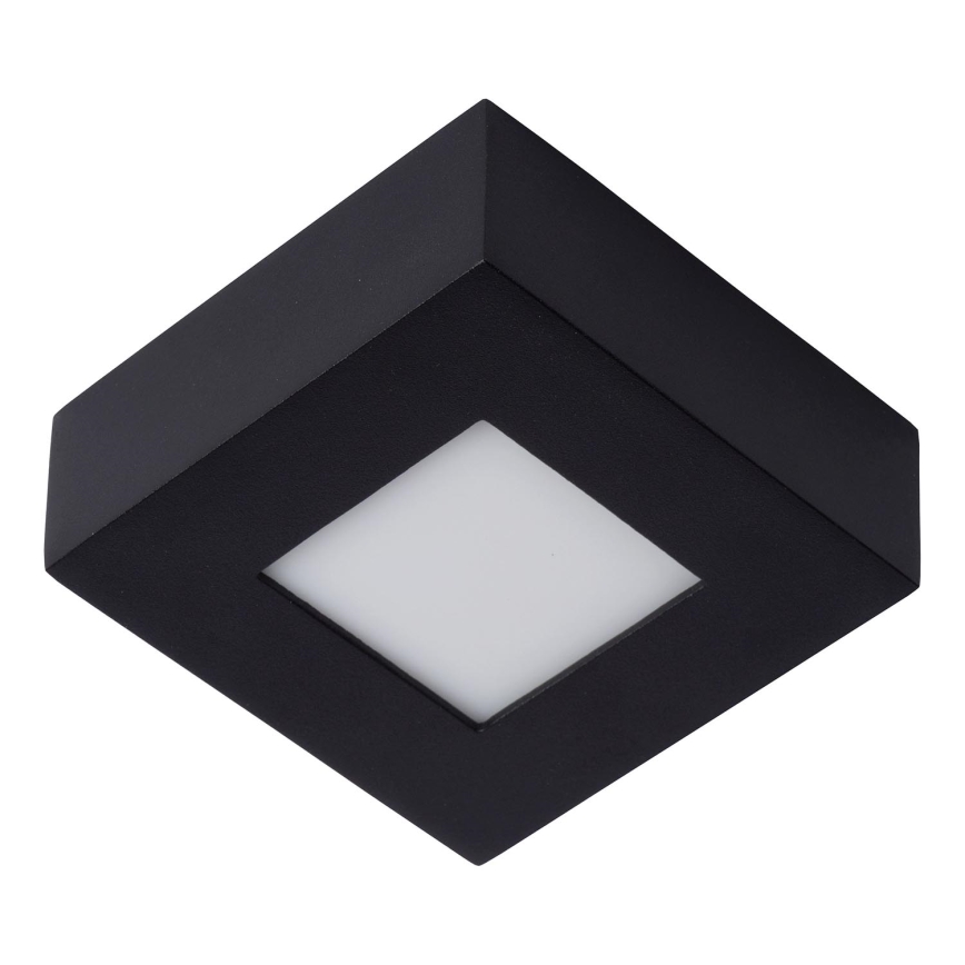 Lucide 28117/11/30 - LED Hämardatav laevalgusti vannituppa BRICE LED/8W/230V 10,8x10,8 cm IP44 must