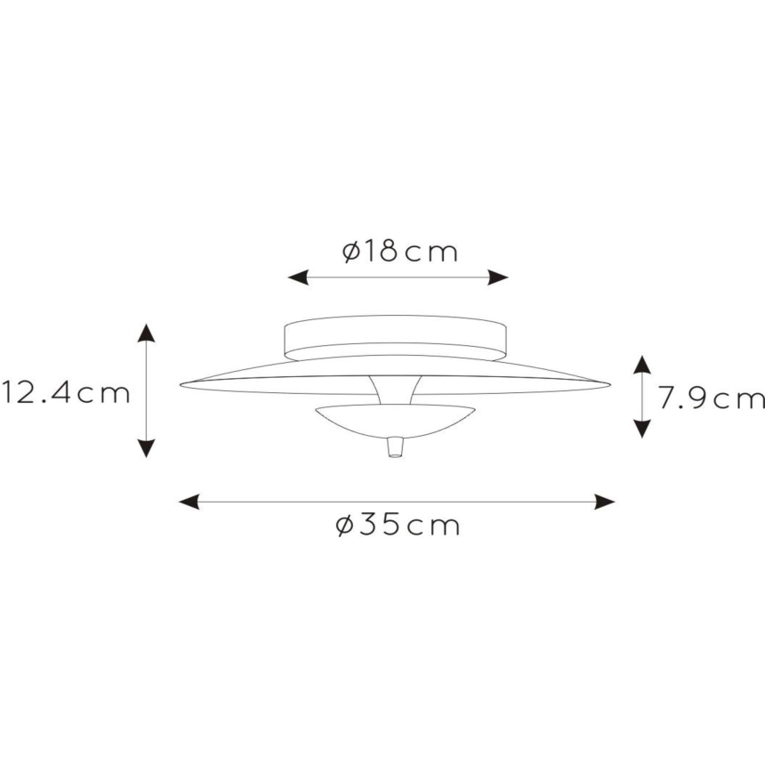 Lucide 30161/09/30 - LED Hämardatav laevalgusti VULCAN LED/9W/230V must