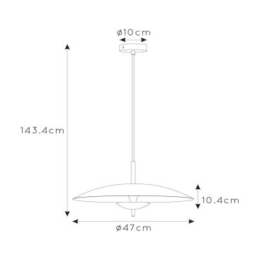 Lucide 30461/09/30 - LED Hämardatav lühter VULCAN LED/9W/230V must