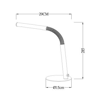 Lucide 36612/04/31 - LED Hämardatav puutetundlik laualamp GILLY LED/3W/230V valge