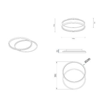 Lucide 44112/24/30 - LED Hämardatav laevalgusti AXELLE LED/24W/230V must