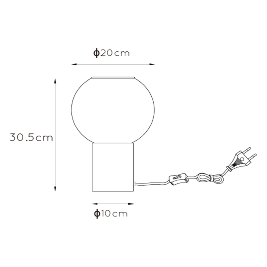 Lucide 45502/01/30 - Laualamp MARIUS 1xE27/40W/230V must