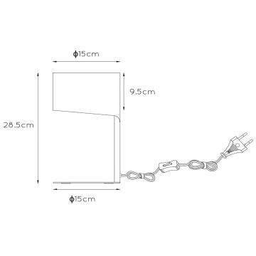 Lucide 45504/01/30 - Laualamp KNULLE 1xE14/40W/230V