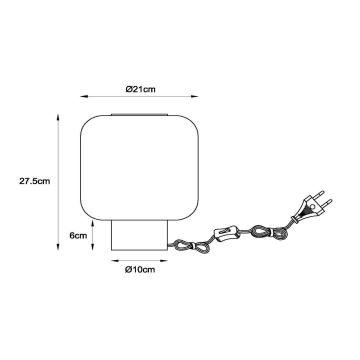 Lucide 45505/01/30 - Laualamp ELOISE 1xE27/40W/230V must