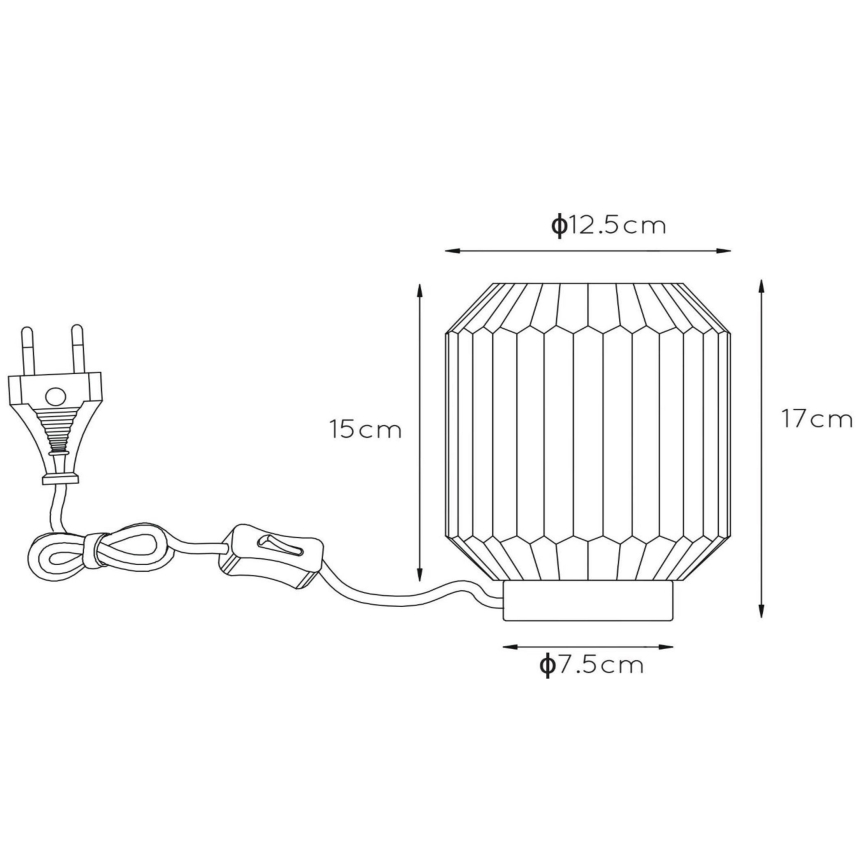 Lucide 45595/01/31 - Laualamp SUENO 1xE14/40W/230V kreemikas