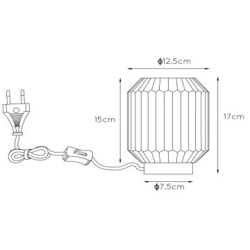 Lucide 45595/01/66 - Laualamp SUENO 1xE14/40W/230V roosa