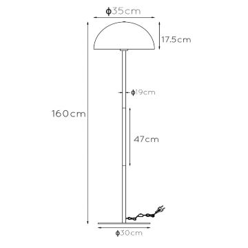 Lucide 45796/01/33 - Põrandalamp SIEMON 1xE27/40W/230V roheline