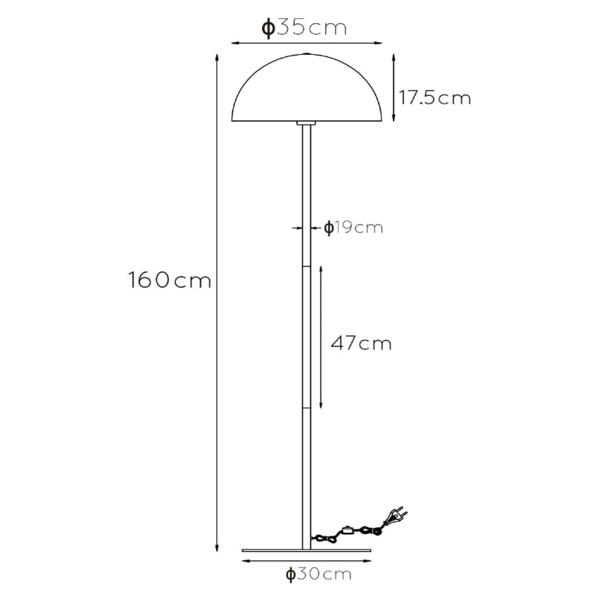 Lucide 45796/01/33 - Põrandalamp SIEMON 1xE27/40W/230V roheline