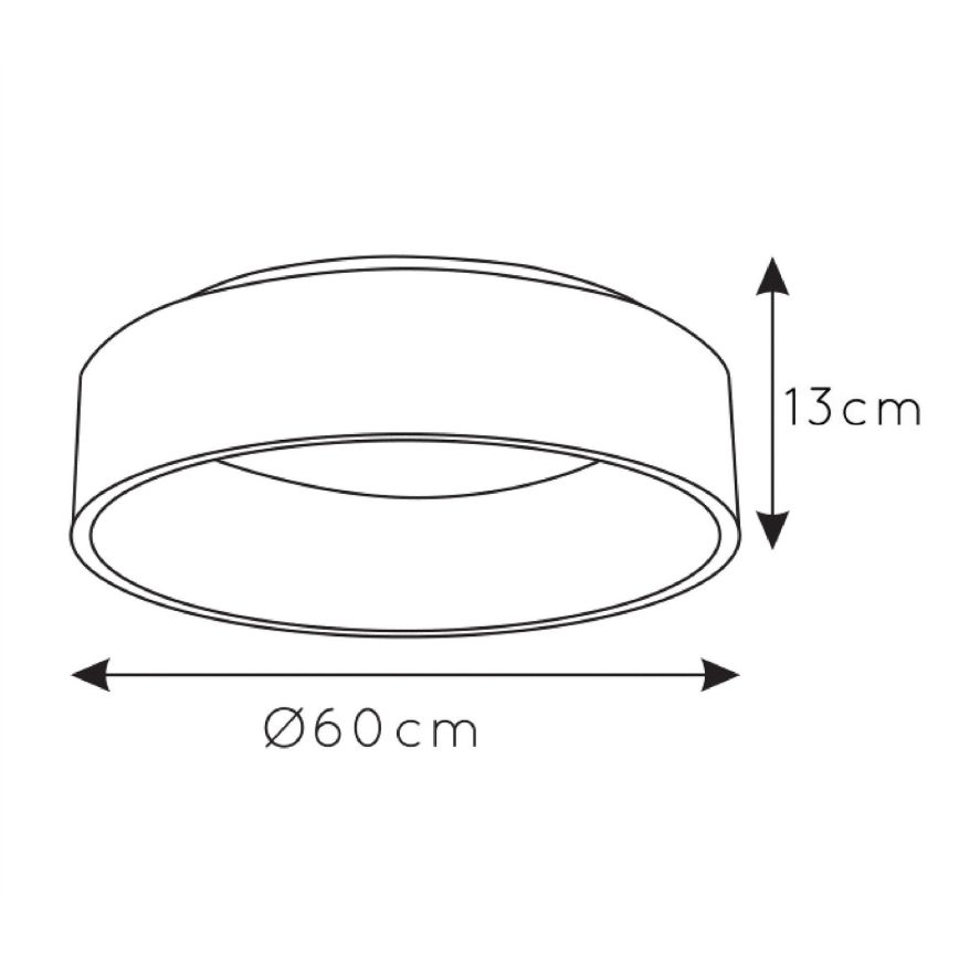 Lucide 46100/42/31 - LED Hämardatav laevalgusti TALOWE LED/42W/230V Ø 60 cm