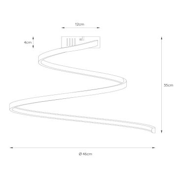 Lucide 46199/25/31 - LED Hämardatav pinnale kinnitatav lühter MAXENCE LED/24W/230V valge