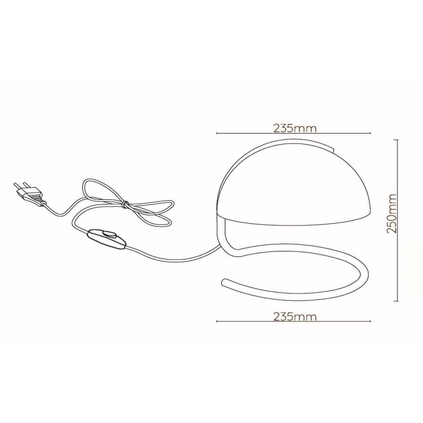 Lucide 46516/01/66 - Laualamp CATO 1xE27/40W/230V roosa