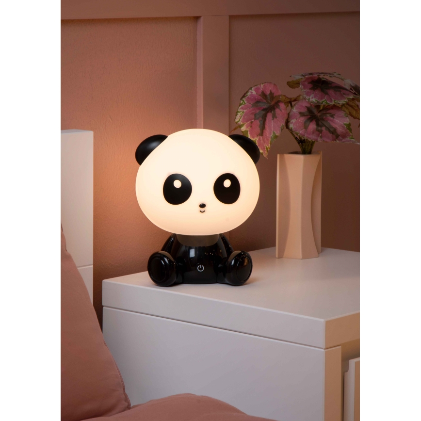 Lucide 71593/03/30 - LED Hämardatav puutetundlik väike lastelamp DODO LED/3W/5V panda