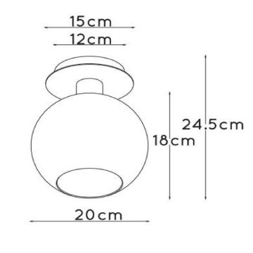 Lucide 74114/01/02 - Laevalgusti MARIUS 1xE27/40W/230V kuldne