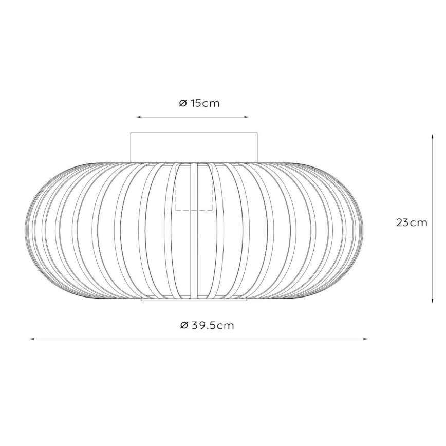 Lucide 78174/40/33 - Laevalgusti MANUELA 1xE27/60W/230V d. 39,5 cm hall