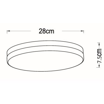 Lucide 79111/30/31 - LED Laevalgusti vannituppa anduriga BISKIT LED/18W/230V d. 28 cm IP44 valge