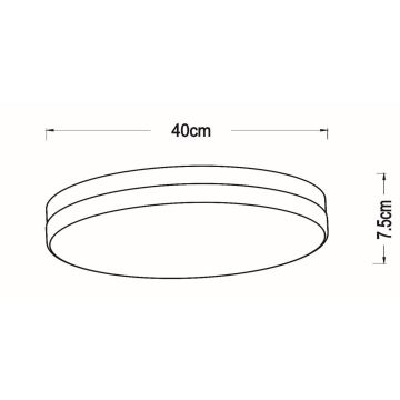 Lucide 79111/40/31 - LED Laevalgusti vannituppa anduriga BISKIT LED/36W/230V d. 40 cm IP44 valge