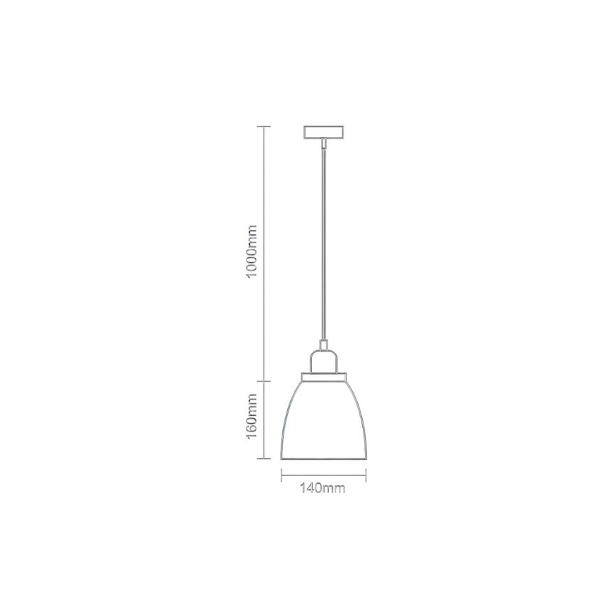 Lühter 1xE27/60W/230V d. 14 cm