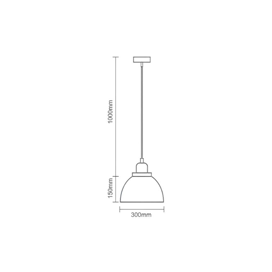 Lühter 1xE27/60W/230V d. 30 cm