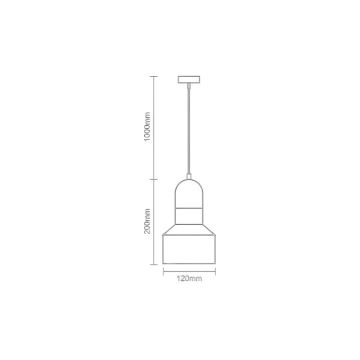 Lühter TERRAZZO 1xE27/60W/230V d. 12 cm hall