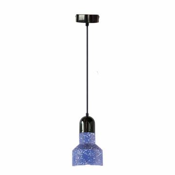 Lühter TERRAZZO 1xE27/60W/230V d. 12 cm sinine