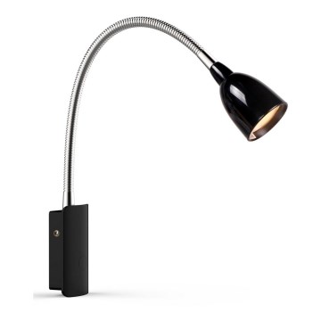 Markslöjd 105940 - LED Paindlik väike lamp TULIP LED/2,5W/230V must