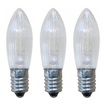 Markslöjd 8263 - KOMPLEKT 3x Jõuluteemaline pirn TOPPLAMPA E10/3W/34V