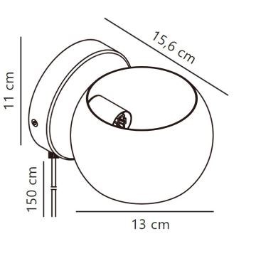 Nordlux - Kohtvalgusti seinale BELIR 1xG9/5W/230V beež