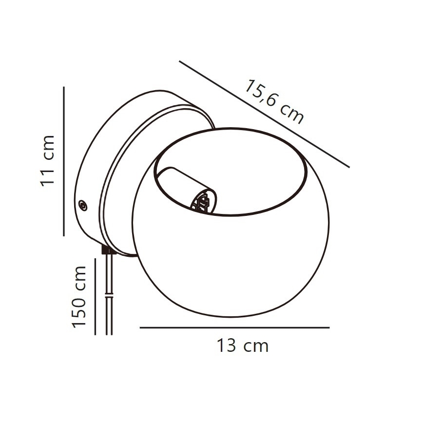 Nordlux - Kohtvalgusti seinale BELIR 1xG9/5W/230V beež