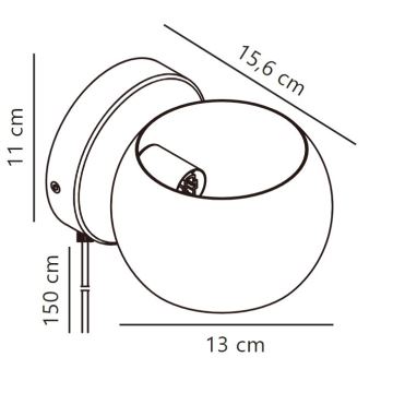 Nordlux - Kohtvalgusti seinale BELIR 1xG9/5W/230V must