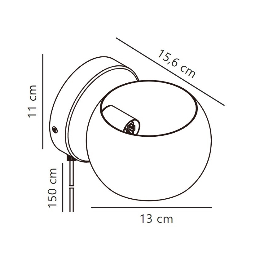 Nordlux - Kohtvalgusti seinale BELIR 1xG9/5W/230V must