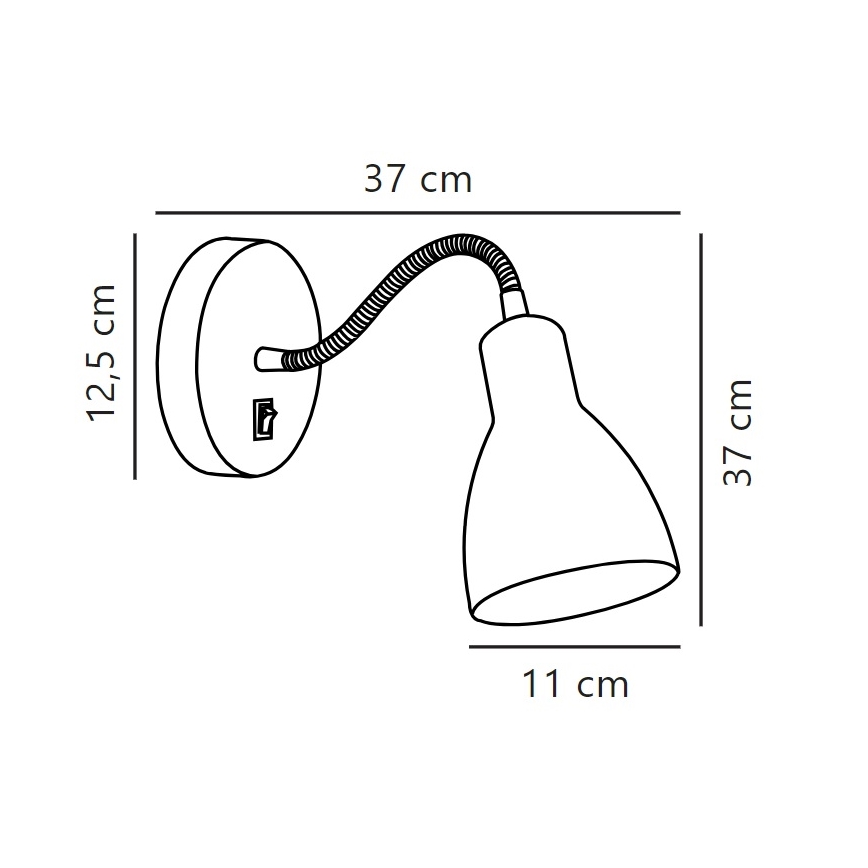 Nordlux - Kohtvalgusti CYCLONE 1xE14/15W/230V valge